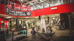 Interior of Impact Gym and some gym equipment