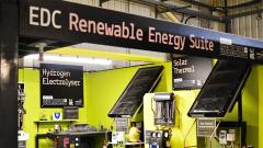 EDC renewable energy classroom with technical equipment