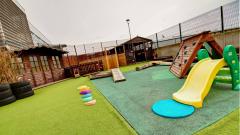 Exterior of the Positive Steps Day Nursery play area