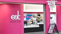 East Durham College beauty salon reception area, painted pink